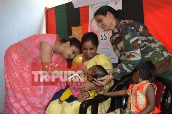 Assam Rifles conducts pulse polio immunization programme